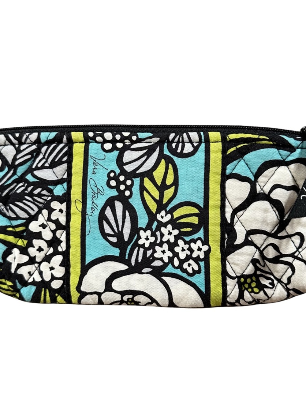 Vera Bradley Island Bloom Cosmetic Bag Pencil Case Zipper Pouch Floral Print